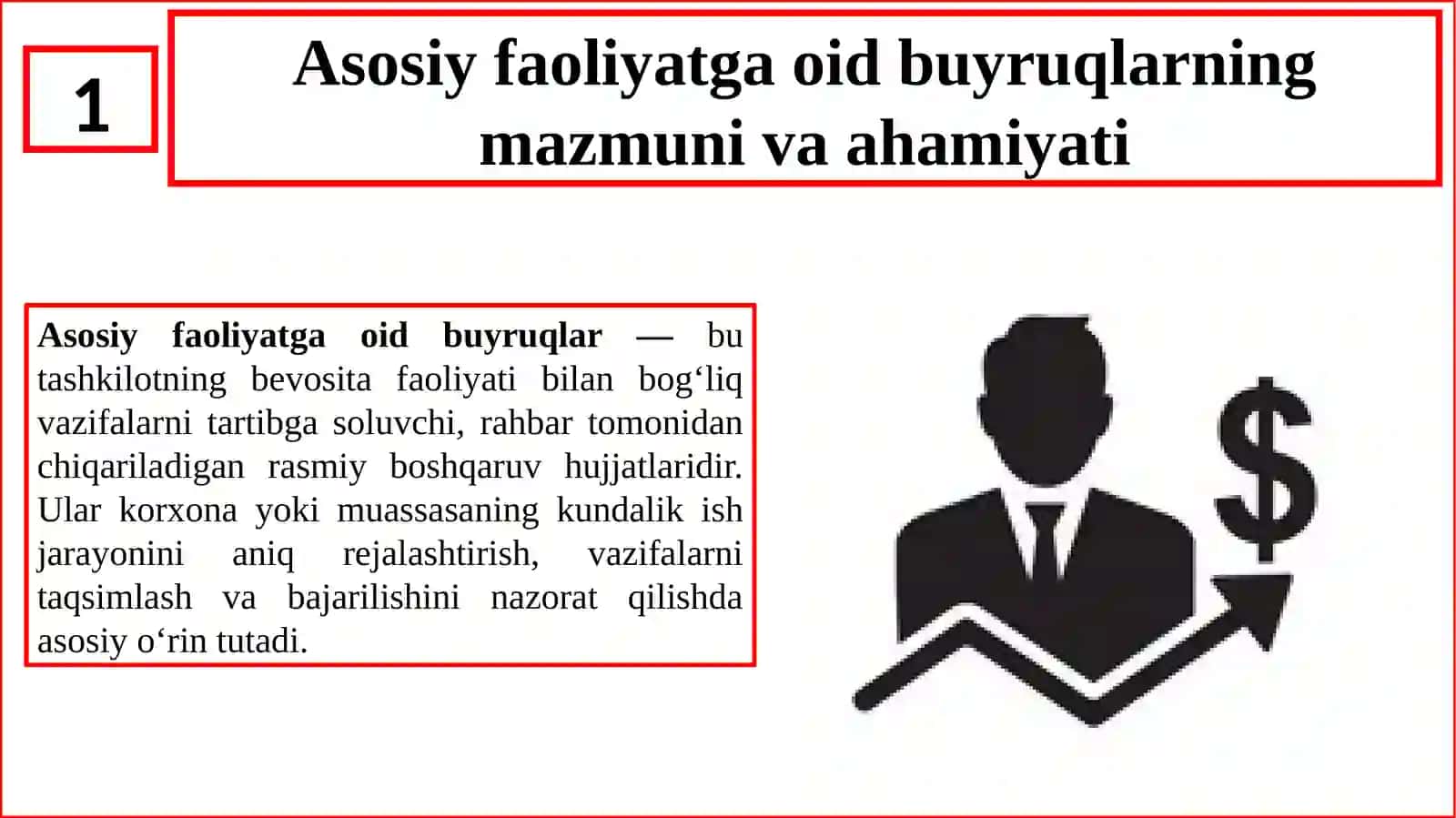 Asosiy faoliyatga oid buyruqlar 3