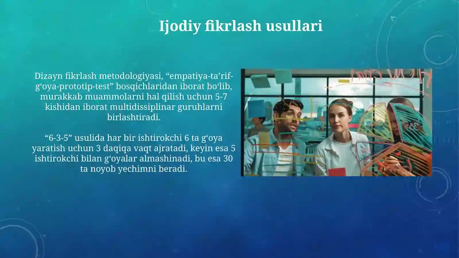 Jamoaviy faoliyatda innovatsiyadan foydalanib muammolarga ijodiy yechimlar topish 3