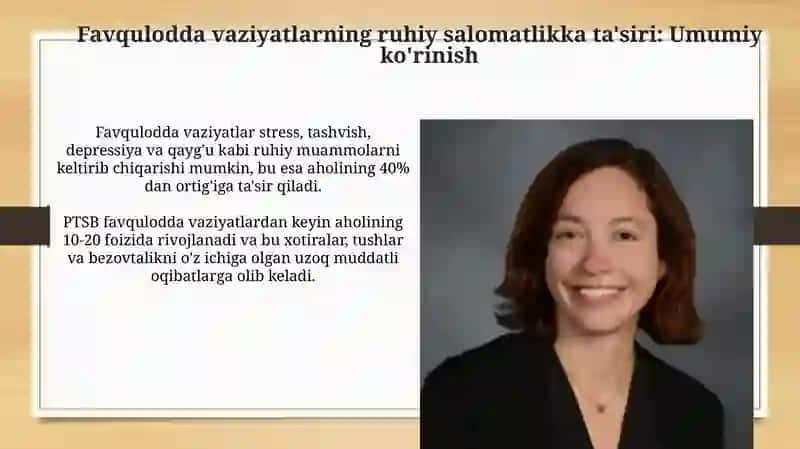 Favqulodda Vaziyatlarning Ruhiy Salomatlikka Ta'siri 3