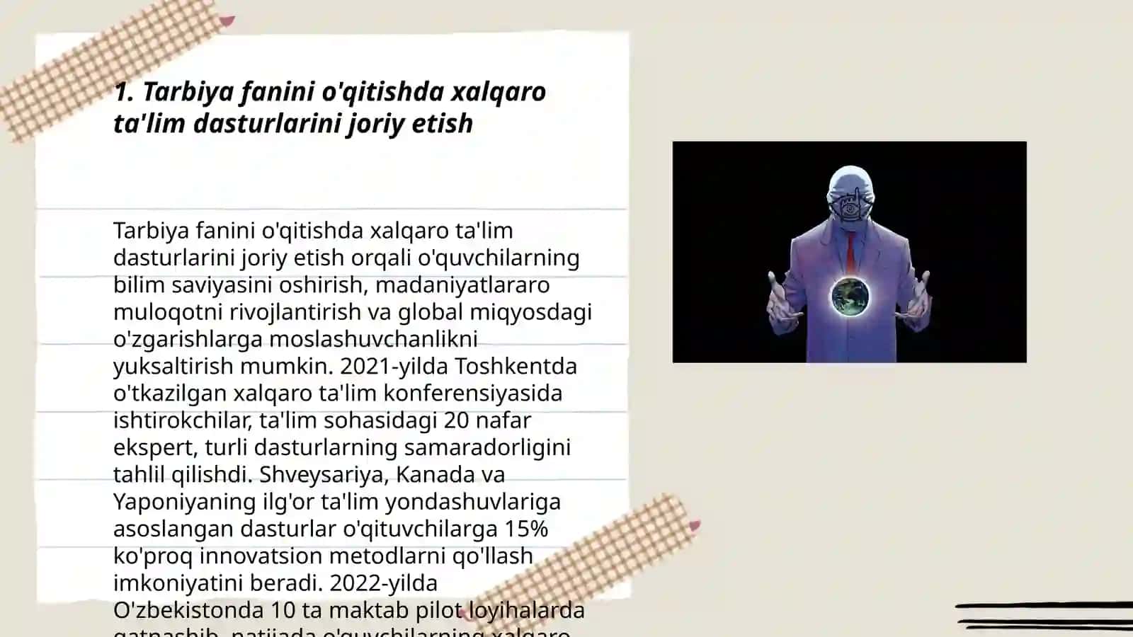 Tarbiya fanini o'qitishda xoriy tajribasidan foydalanish 3