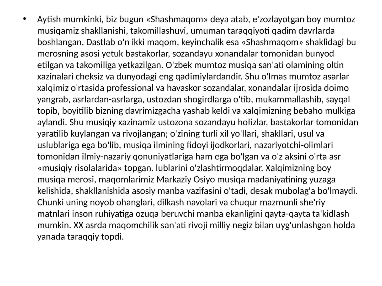 Mumtoz musiqa 3