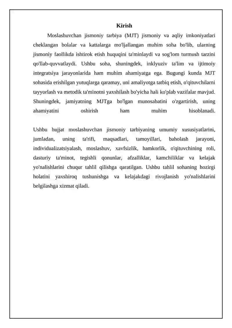 Adaptiv jismoniy tarbiyaning umumiy xususiyatlati 3