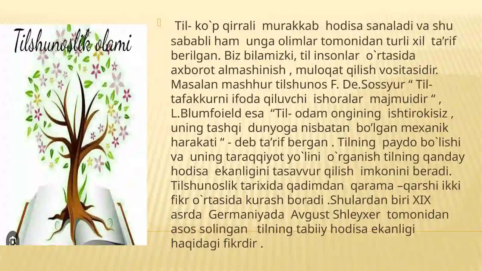 Tilshunoslik fanidan mustaqil ish 3