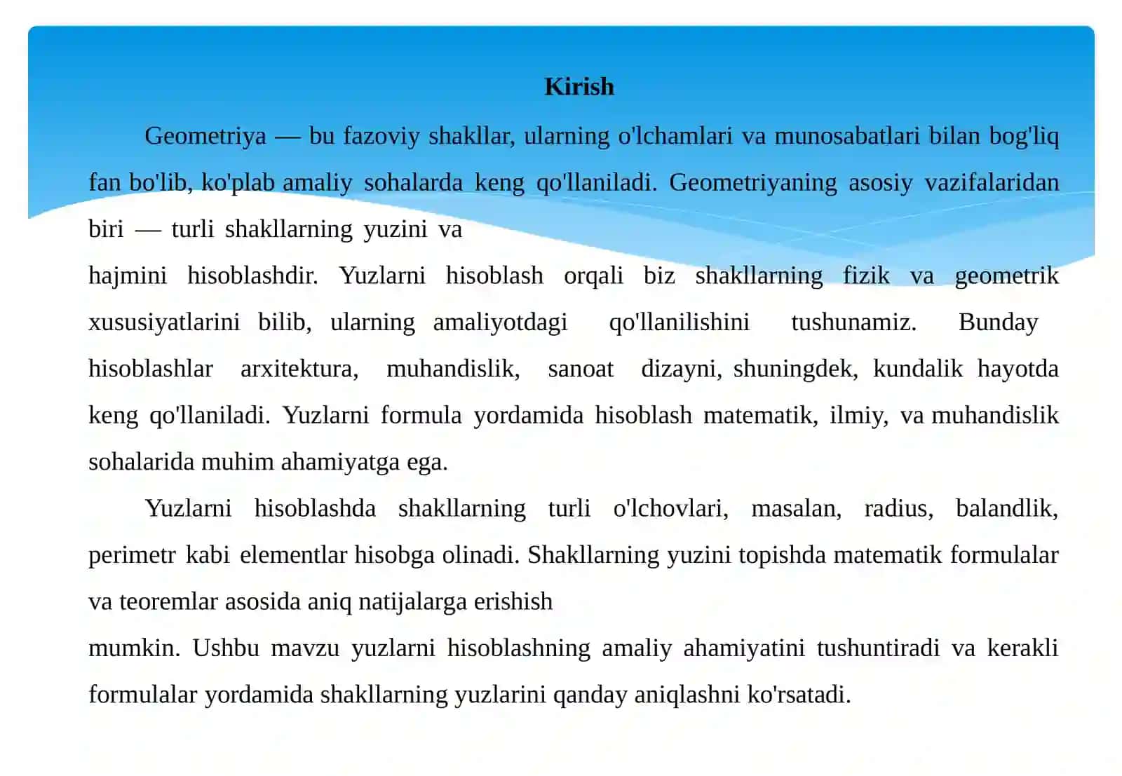 Yuzlarni hisoblashga doir masalalar 3