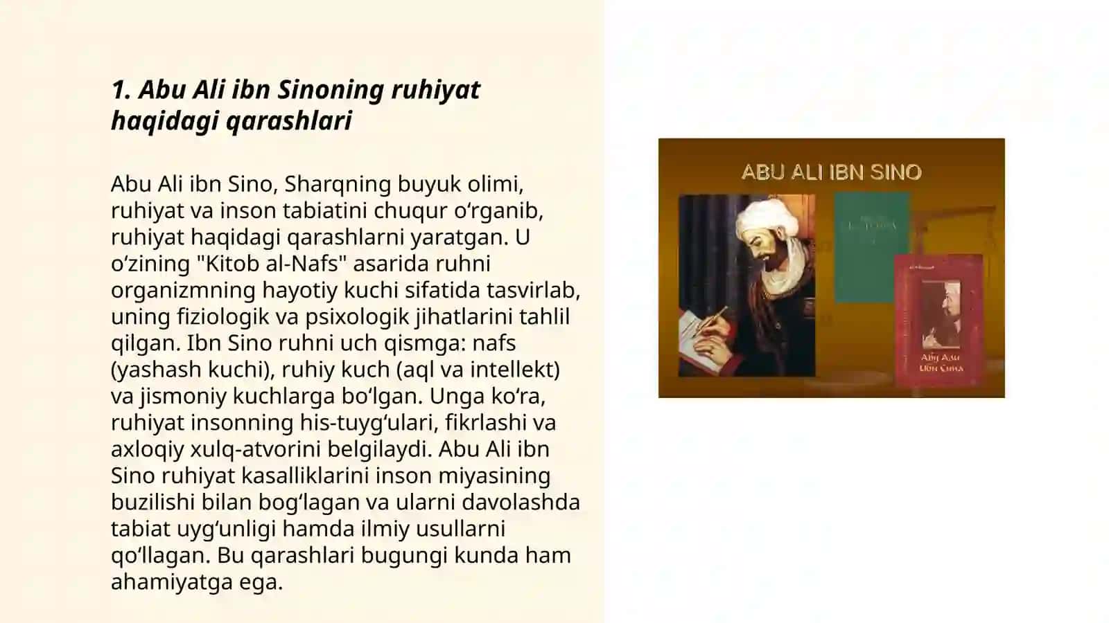 Abu Ali ibn Sino ruhiyat ilmiga doir qarashlari 3