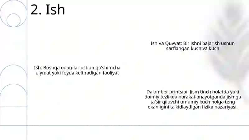 Ish Va Quvvat.Dalamber Prinsipi 3