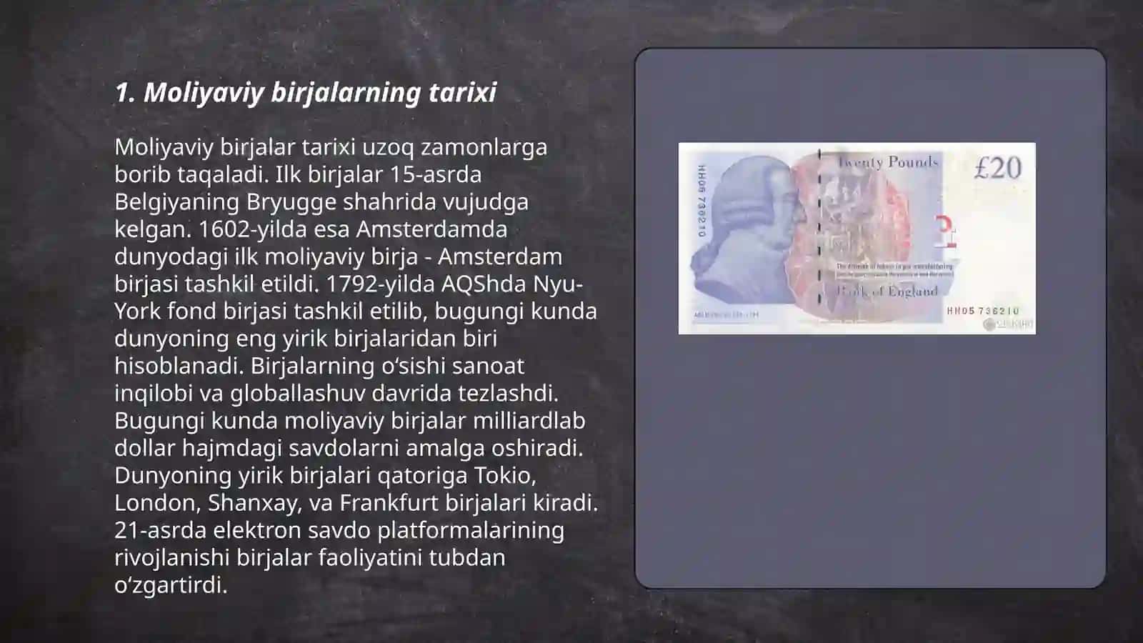 Moliyaviy birjalar va ularni tartibga solish 3