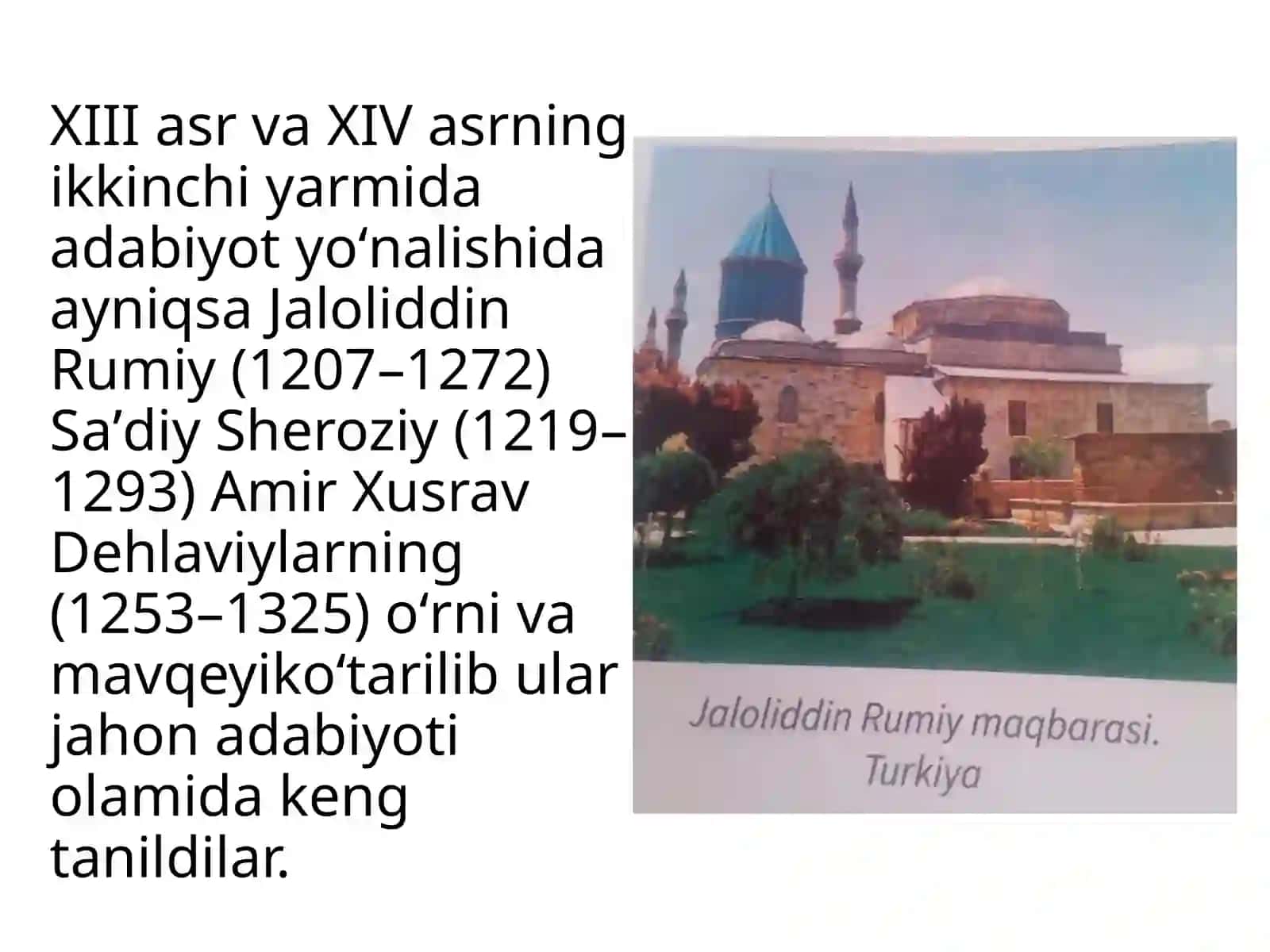 XIII-XIV asr birinchi yarimdi adabiyot-fan 3