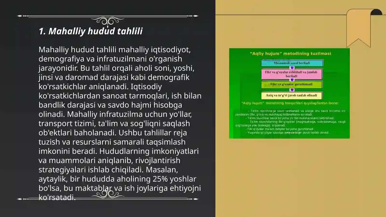 Mahalliy hudud tahlili 3