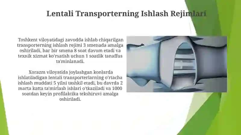 Lentali transporter vazifasi tuzilishi ishlash tartibi 3