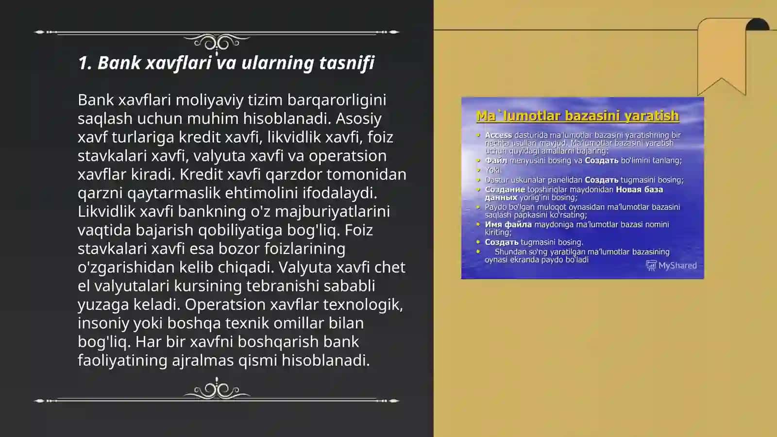 Bank xavflari: turlari, xususiyatlari va boshqarish usullari 3