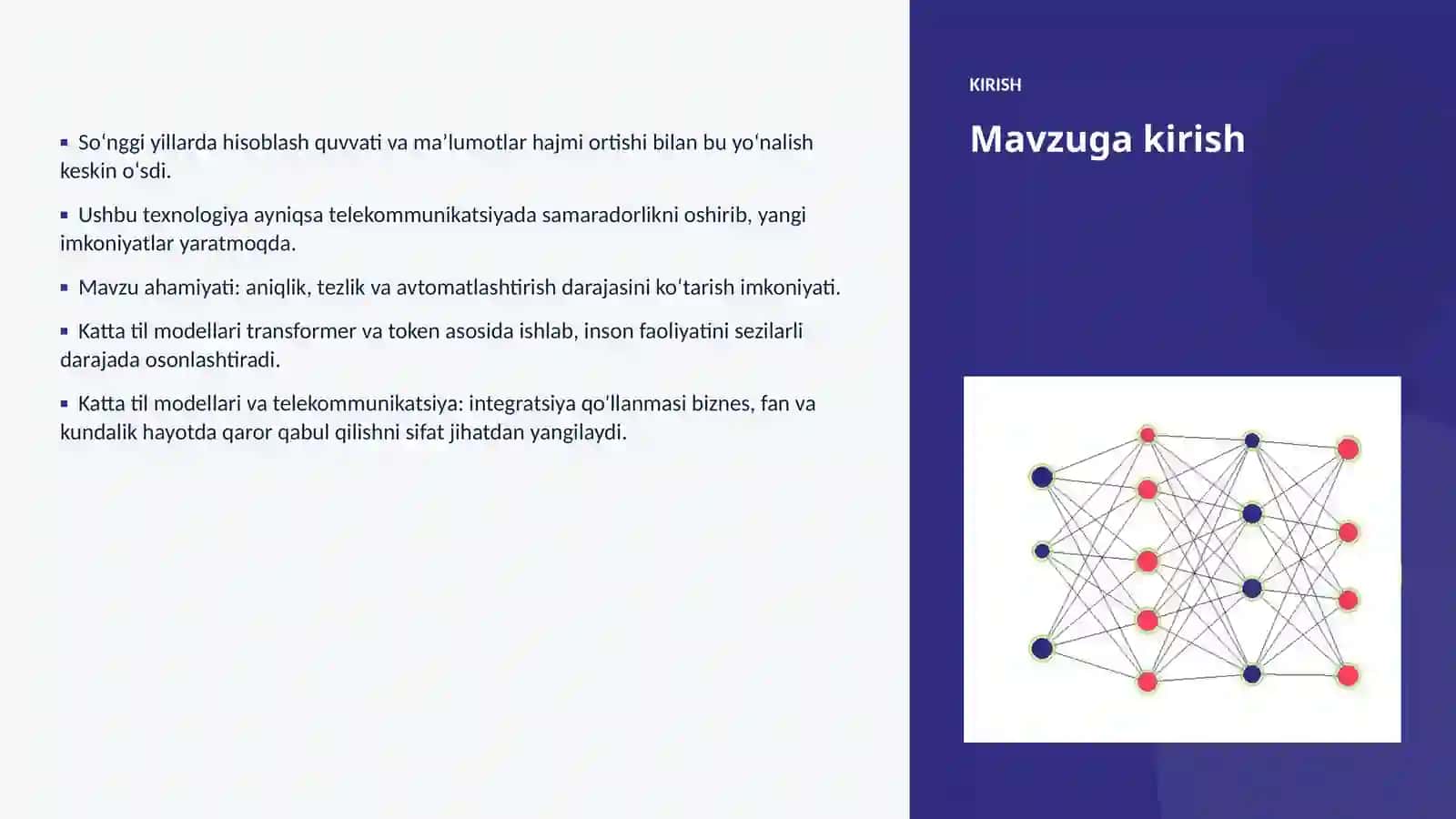 Katta til modellari va telekommunikatsiya: integratsiya qo'llanmasi 3