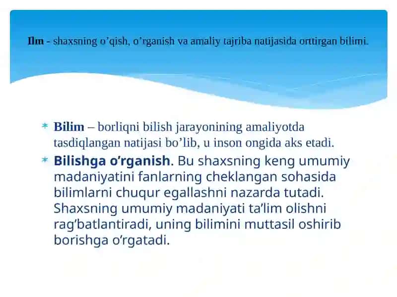 O’quvchilarni bilim, ko’nikma va malakalarini tashxis etish 3