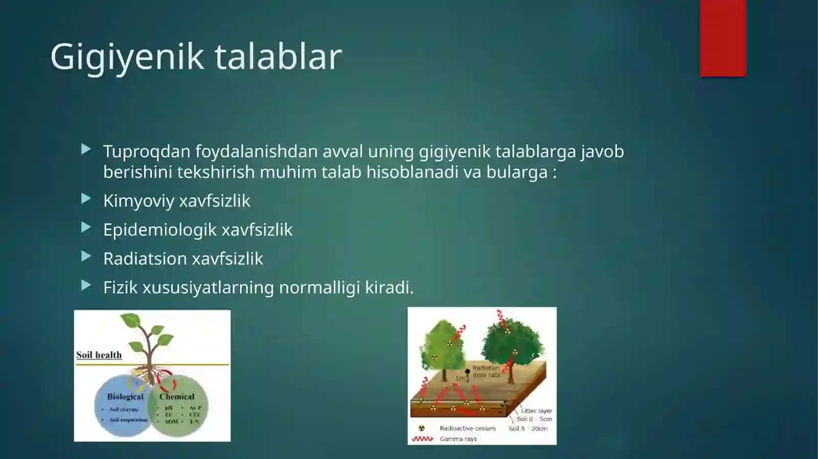 Tuproqning nomuvofiq omillarini gigiyenik reglamentlashga bo‘lgan umumiy yondoshishlar 3
