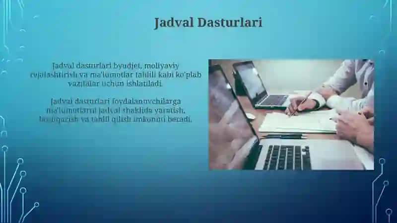 Jadval Protsessorlari 3