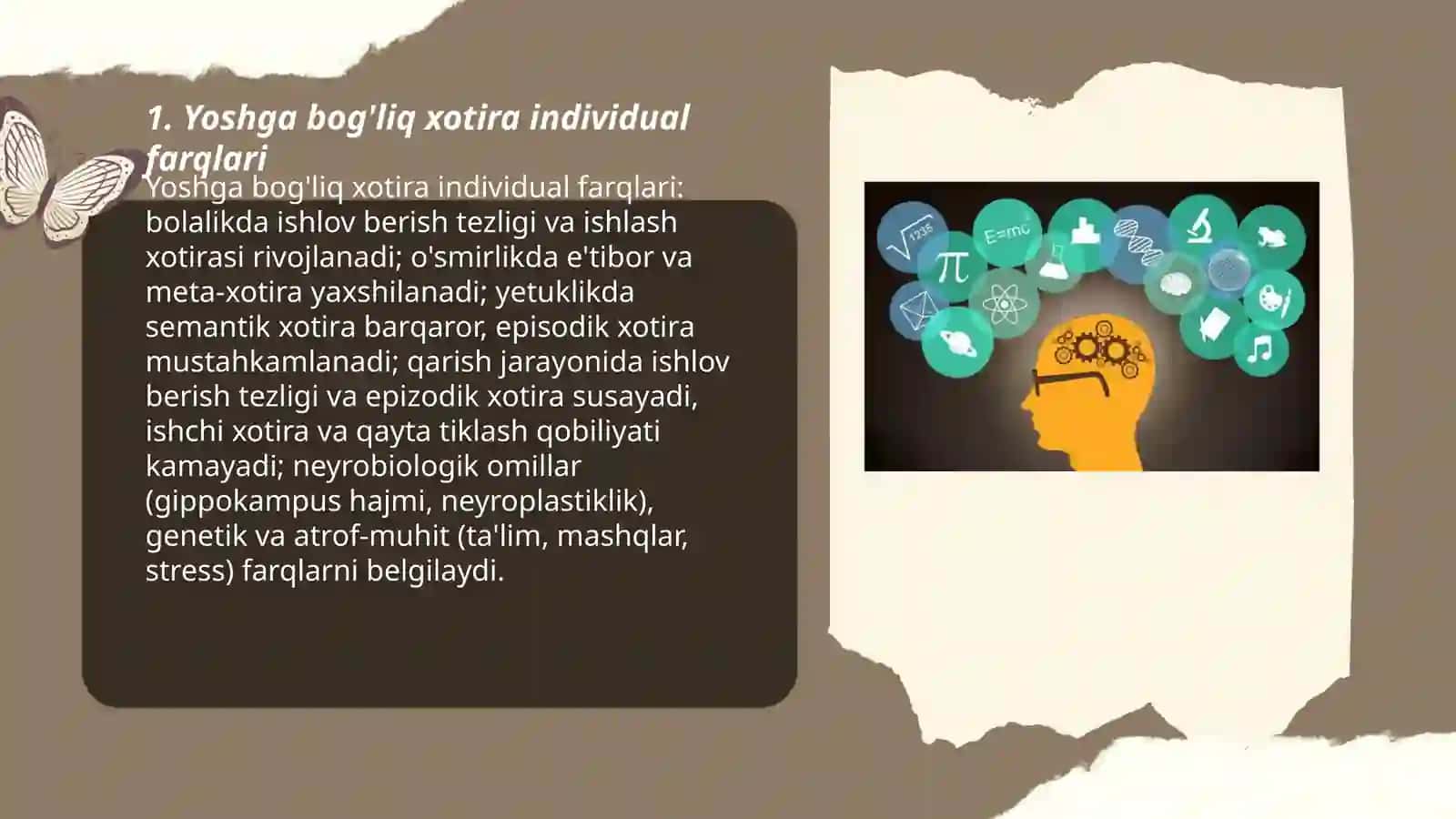 Yoshga bog'liq xotira individual farqlari 3