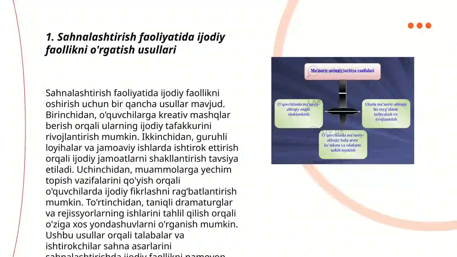 Sahnalashtirish faoliyati jarayonida balalarda ijodiy faollikni shakllantirish 3