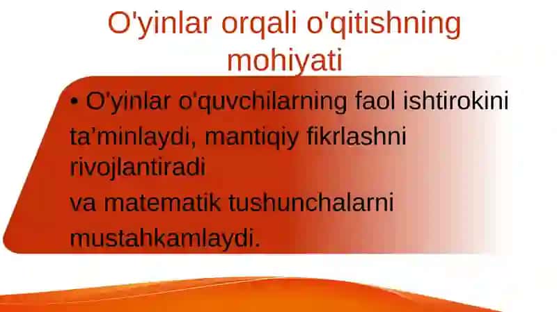 Boshlang'ich sinflarda matematika darslarini o'yinlar orqali mustahkamlash 3