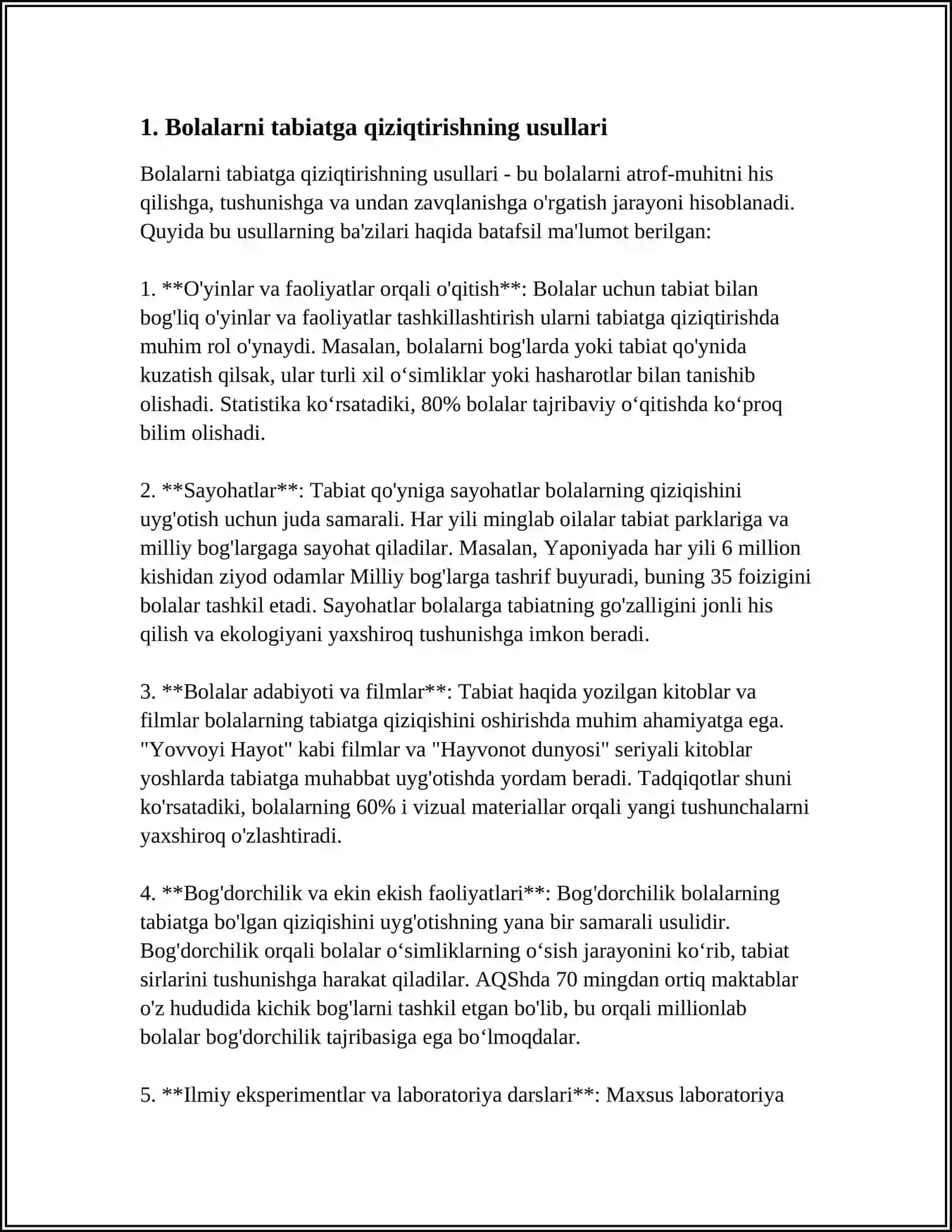 Bolalarni tabiat bilan tanishtirishda tabiat burchagining ta'limiy tarbiyaviy ahamiyati 3