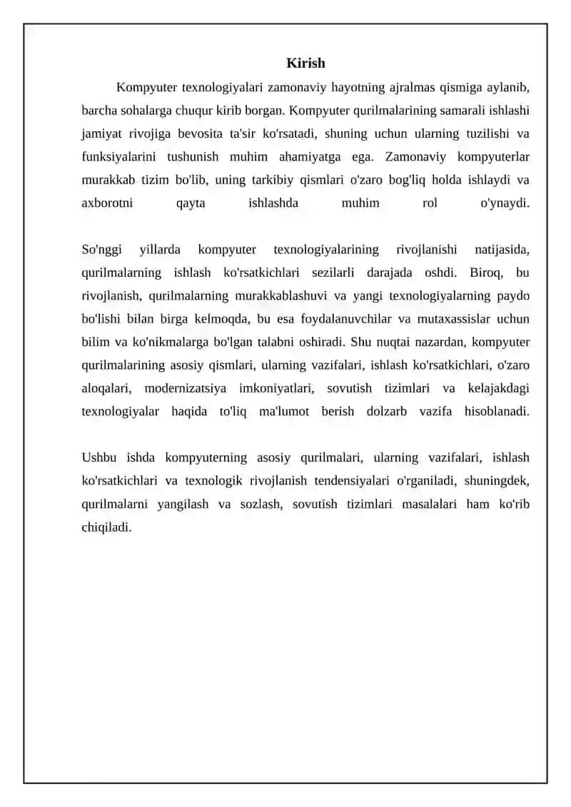 KOMPYUTERLARNING TEXNIK TA’MINOTI: ASOSIY QURILMALAR VA ULARNING VAZIFALARI 3