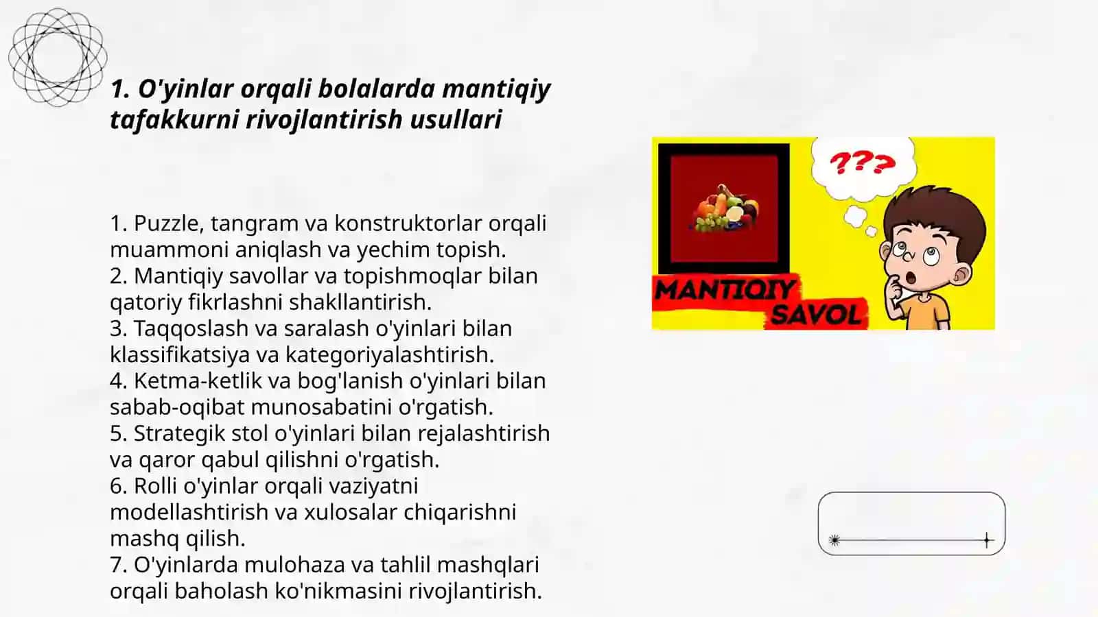 Bolalarda mantiqiy tafakkurni oshirish usullari 3