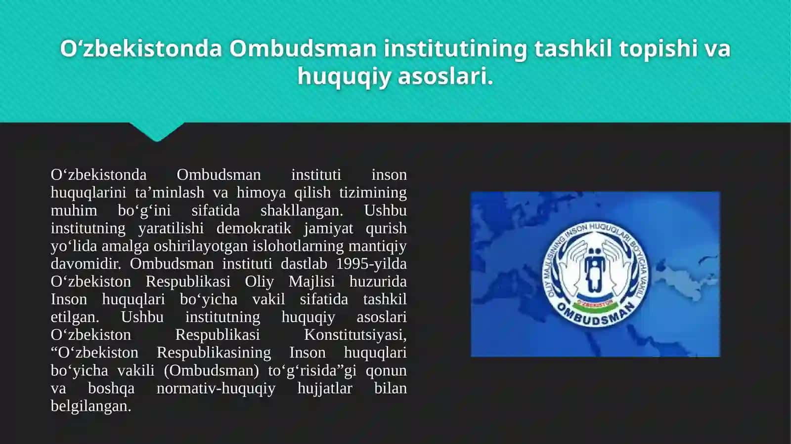 Oʻzbekiston Respublikasida Ombudsman 3
