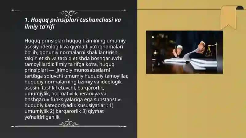 Huquq prinsiplari tushunchasi va mohiyati 3