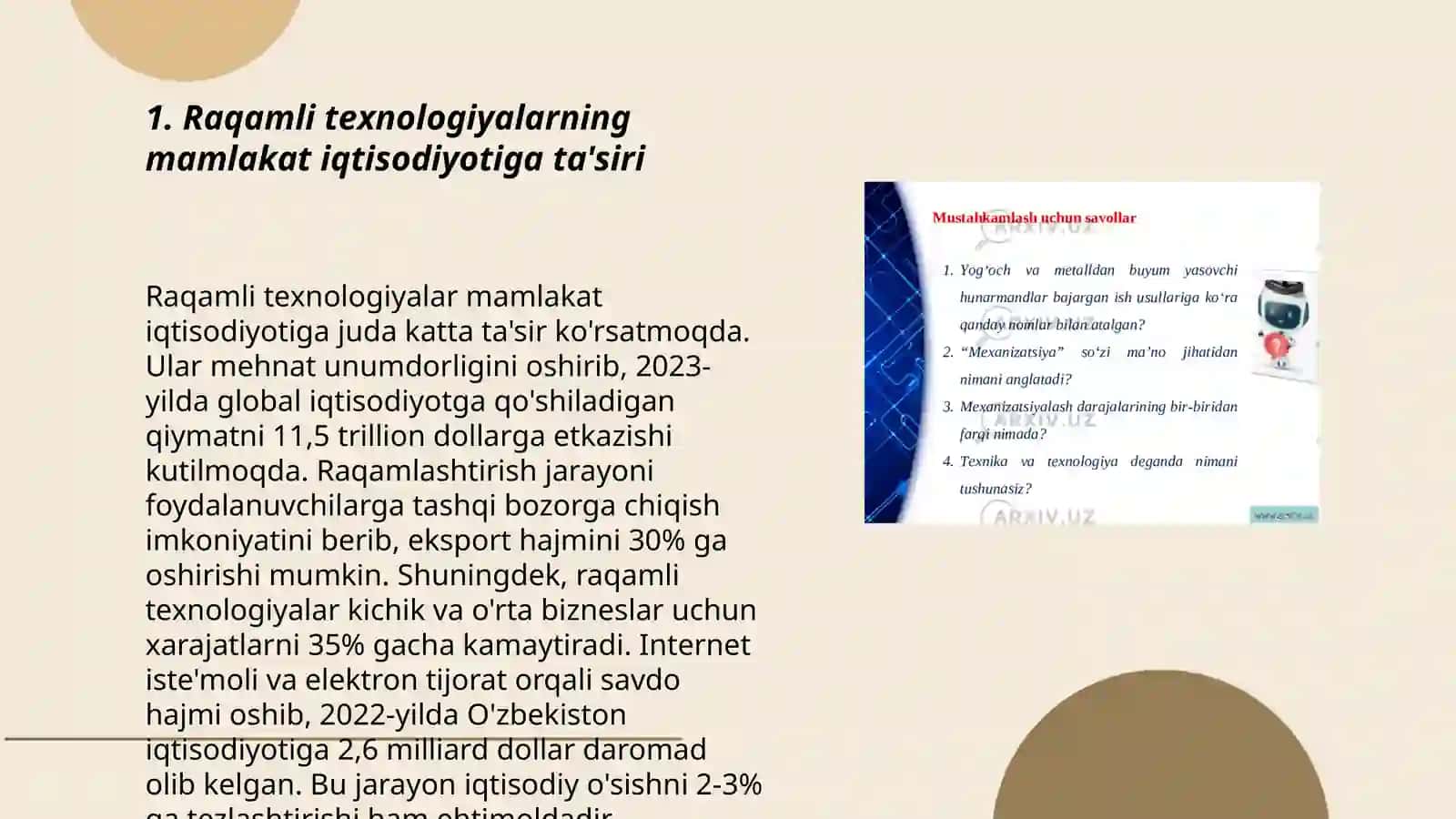 Raqamli texnologiyalarning mamlakat iqtisodiyotiga ta'siri 3