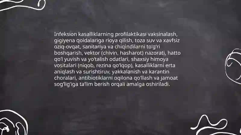 Kasalliklar. Gigiyena. Immunitet. Sogʻlom turmush tarzi. Karantin Muxammadova shohida 3
