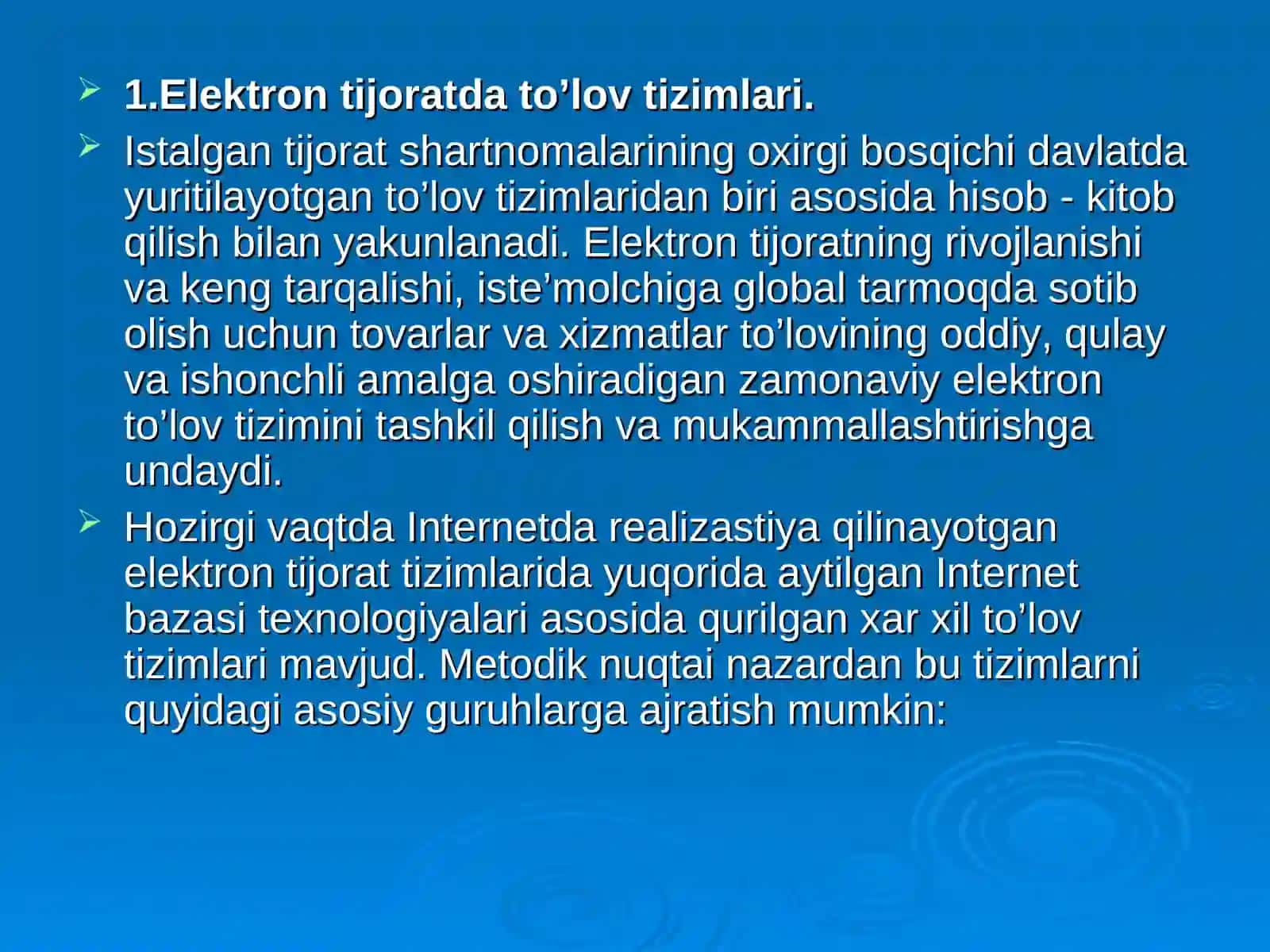 Elektron to’lov tizimlarini rivojlanish istiqbollari 3