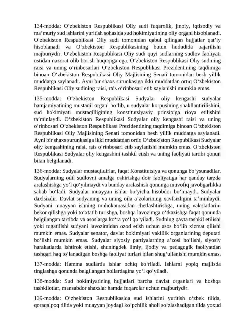 O‘zbekiston Respublikasi Konstitutsiyasida sud hokimiyati, advokatura, prokuratura 3