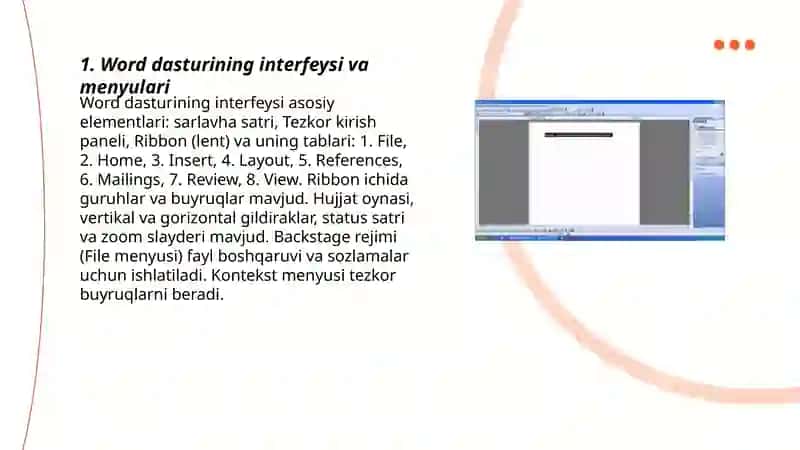Word dasturi 3