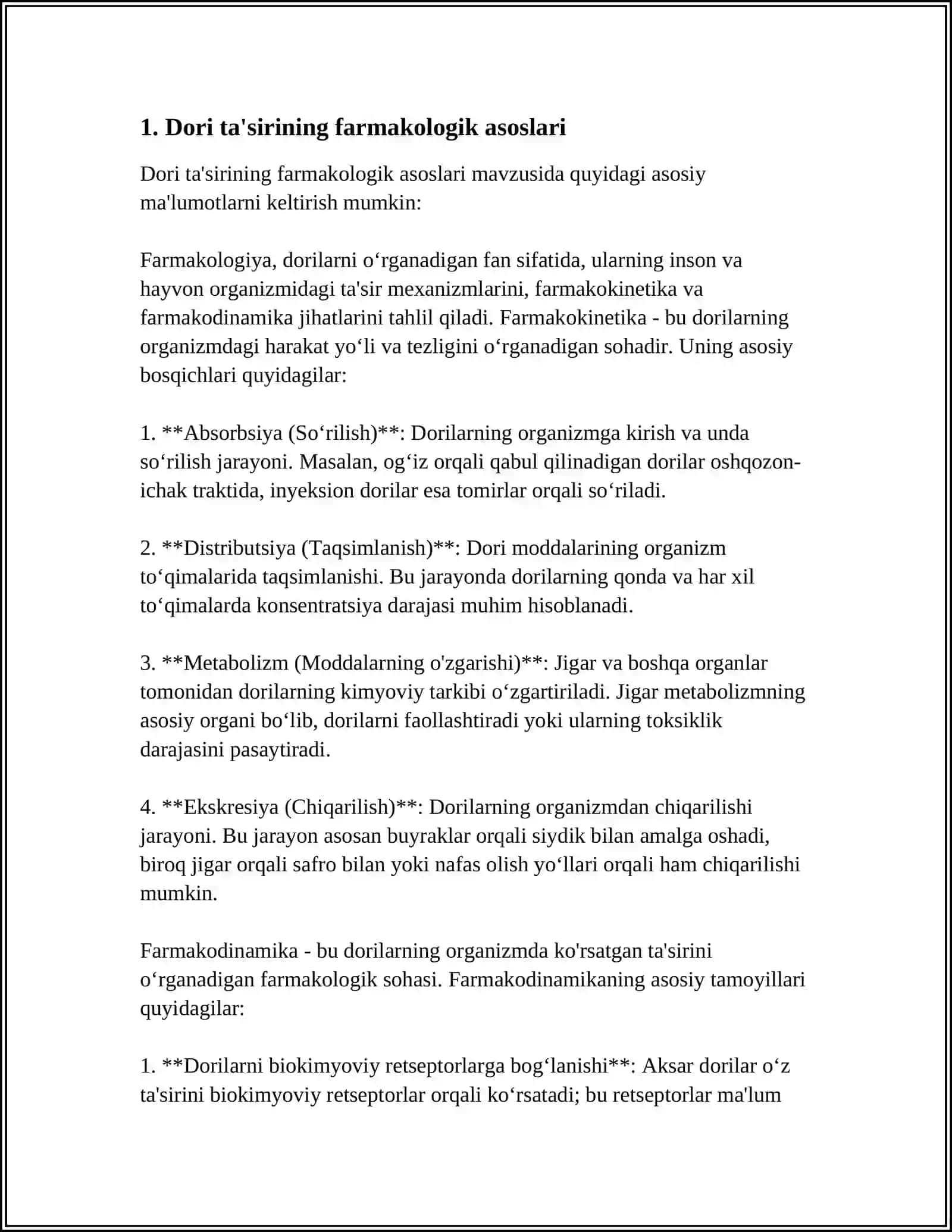 DORILARNING TA'SIR TURLARI 3