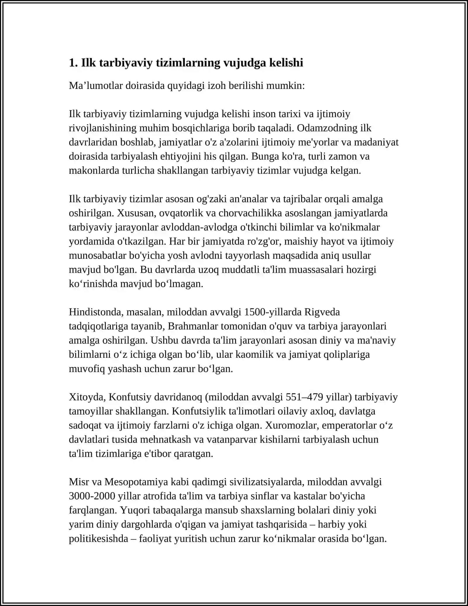 TARBIYAVIY ISHLARNI TASHKILLASHTIRISH VA BOSHQARISHNING TARIXIY ASOSLARI 3