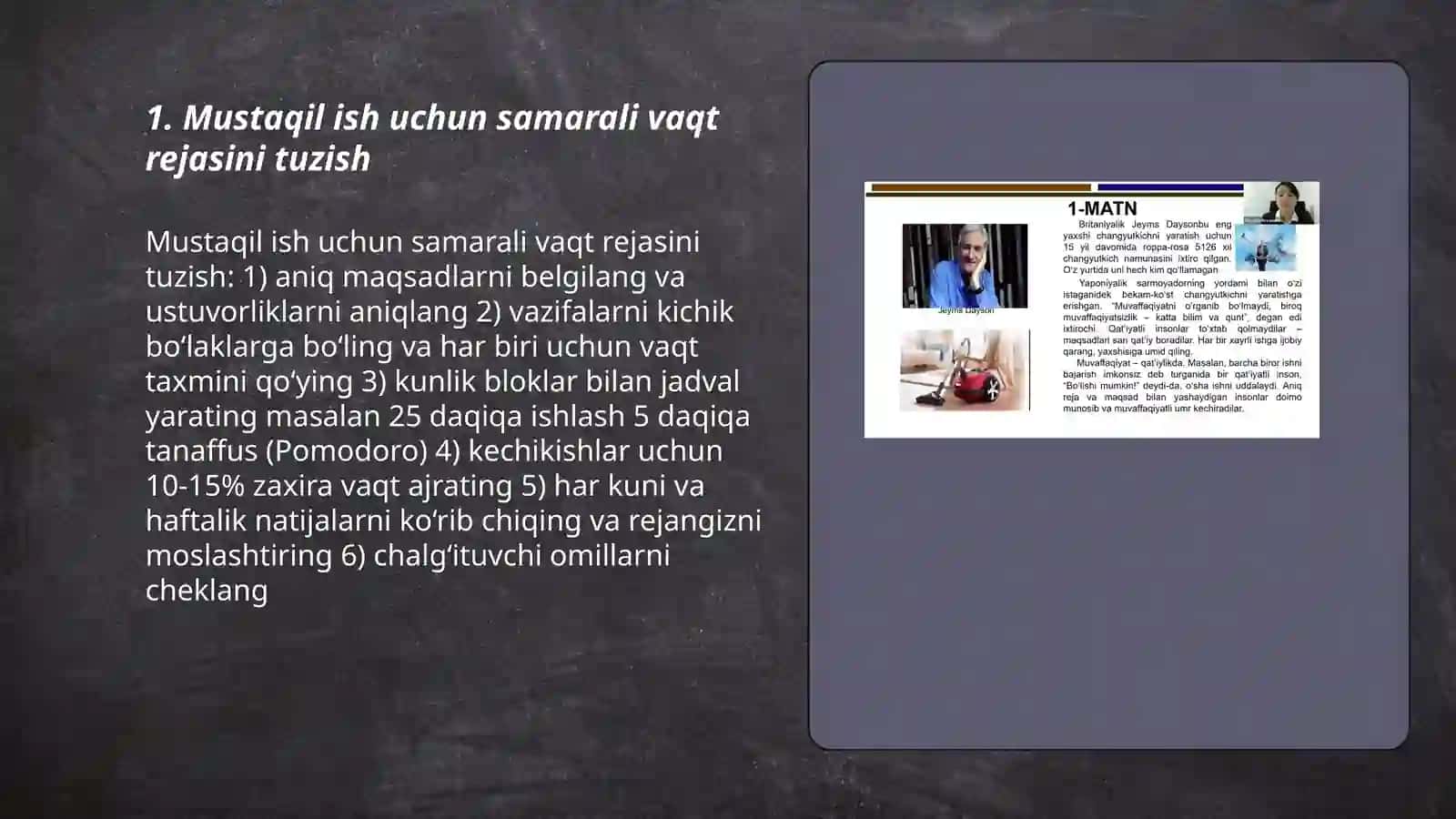 Mustaqil ishimni tezroq chiqaring 3
