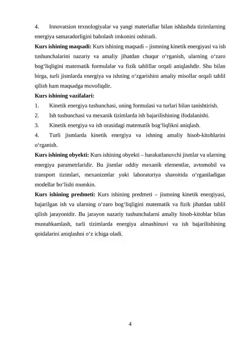 JISMLARNING KINETIK ENERGIYASI VA ISH ORASIDAGI BOG'LIQLIK 3