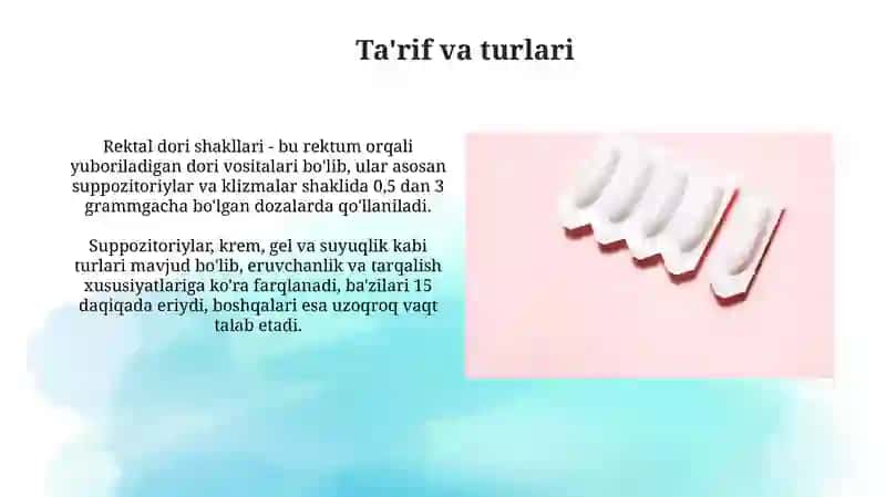 Rektal dori shakllari 3