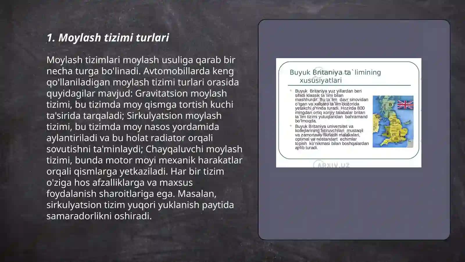 Moylash tizimi 3