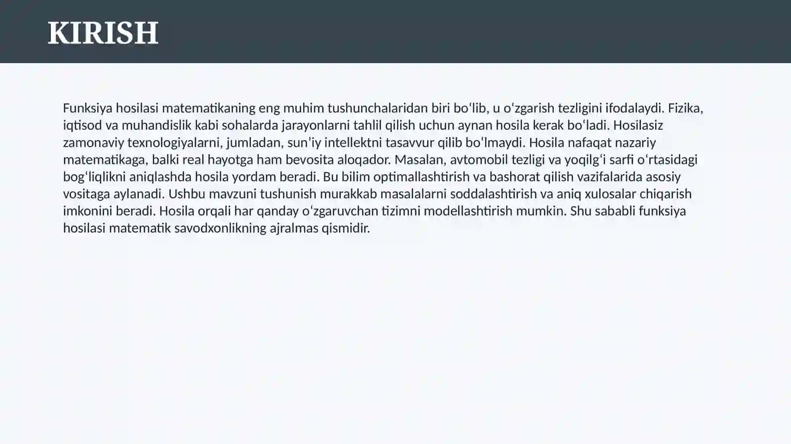 FUNKSIYA HOSILASI 3