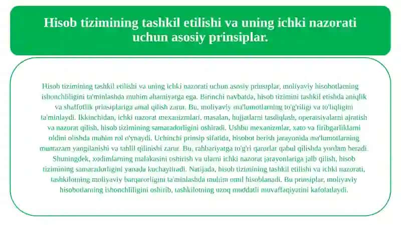 Buxgalteriya hisobini tashkil qilishning huquqiy va me'yoriy asoslari 3