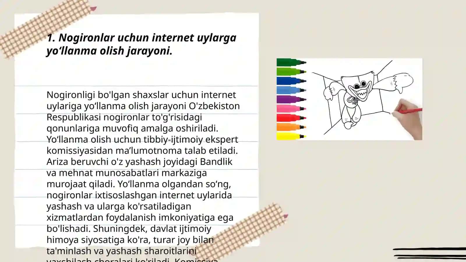 Nogironlar uchun internet uylarga yoʻllanma berish va fuqarolarni parvarishlash tartibini koʻrsating 3