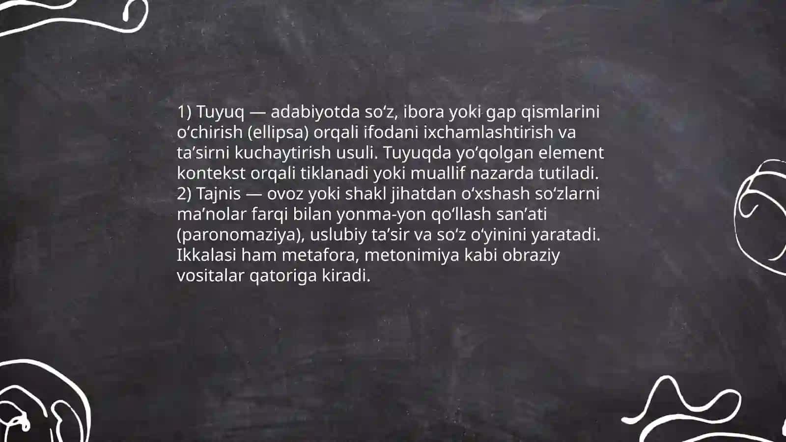 Tuyuq va tajnis 3