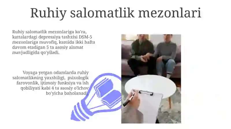 Ruhiy salomatlik mezonlari 3
