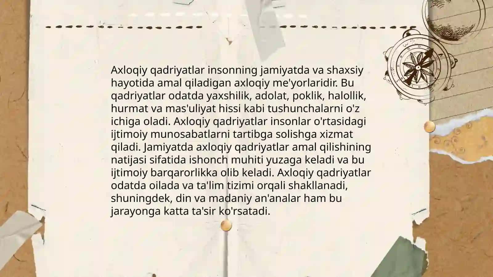Axloqiy qadriyatlar 3