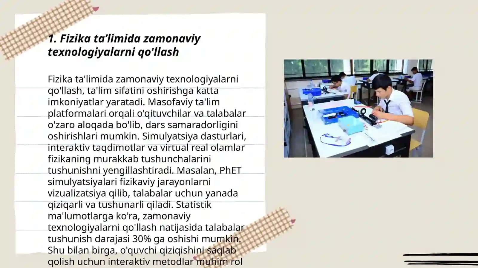 Fizika va astronomiya ta’limida loyihalashtirish va modellashtirish ta’lim texnologiyalarini qo’llash metodikasi 3