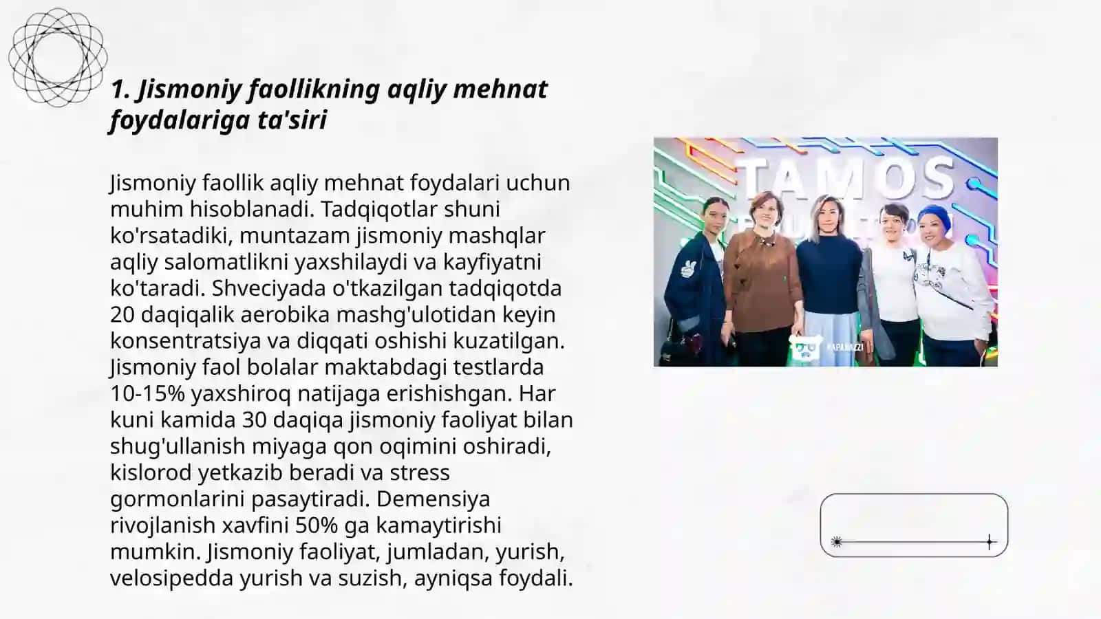 Aqliy mehnat bilan shug'ullanuvchilar uchun jismoniy tarbiya va sport 3