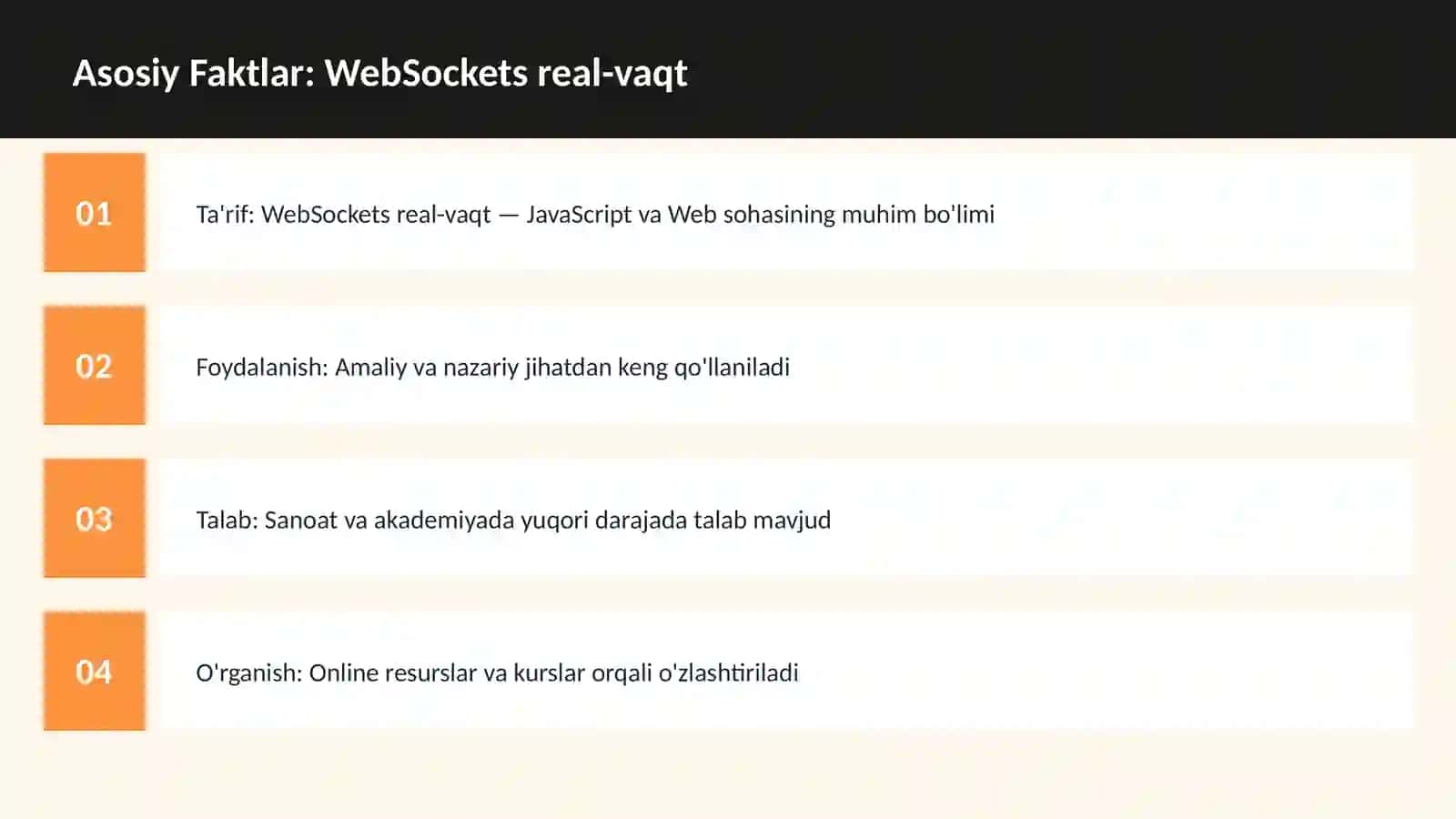 WebSockets real-vaqt 3
