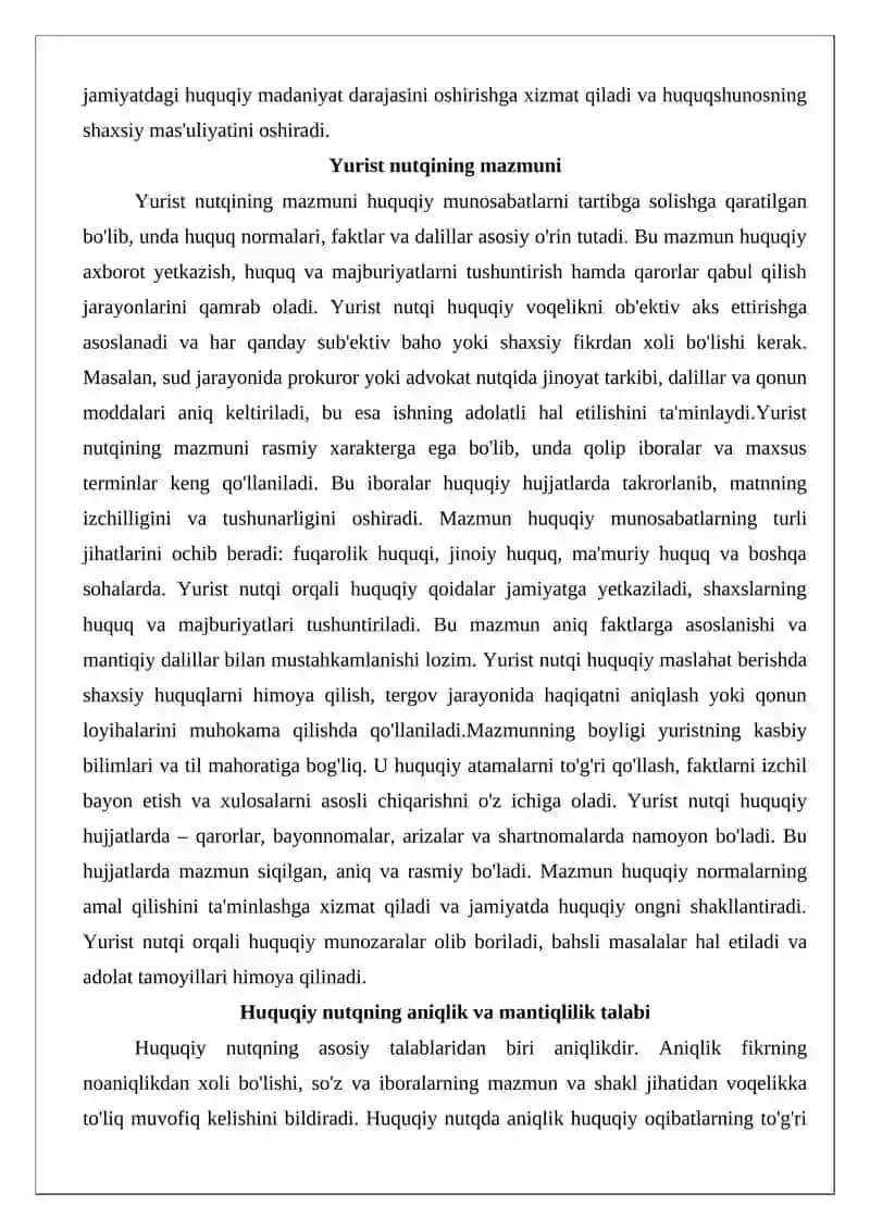 Yurist nutqi sifatiga ijobiy va salbiy ta’sir etuvchi omillar 3