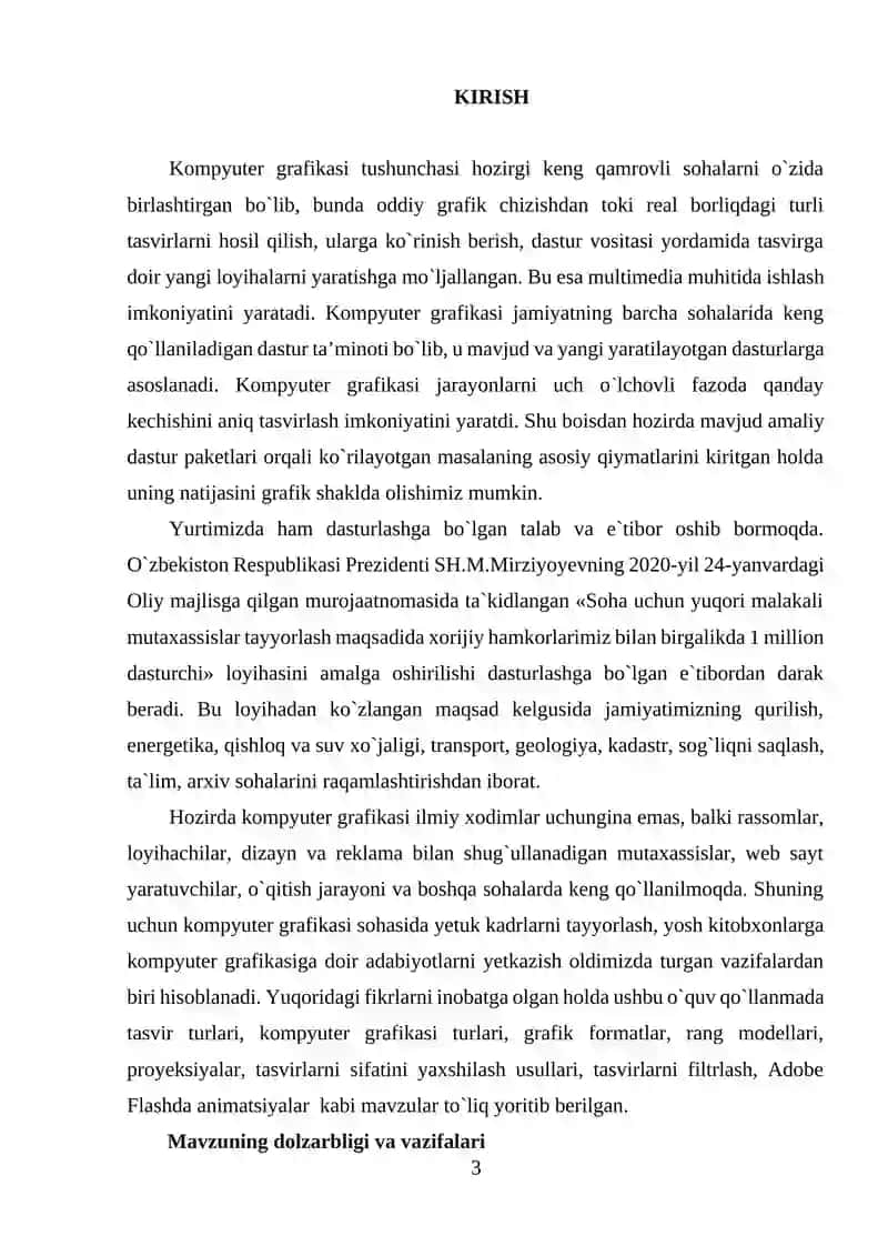 Rastrli tasvirlarni qayta ishlash usullari: Filtirlash, kontrastni o'zgartirish va shovqinni tekislash 3