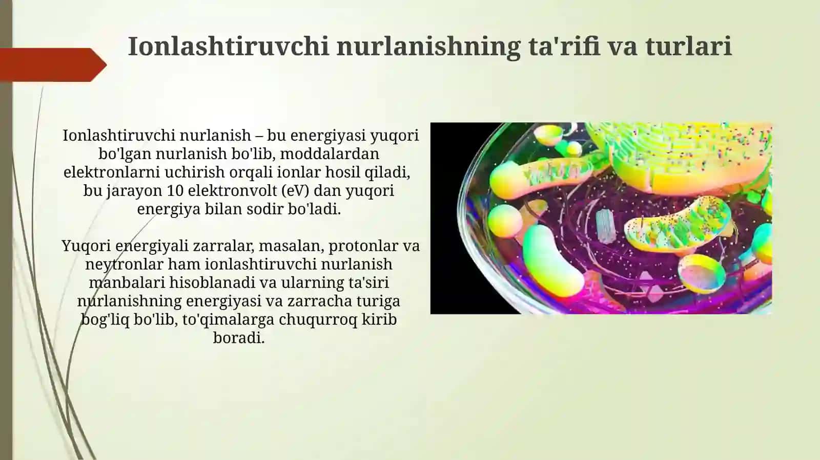 Ionlashtiruvchi nurlarnihujayragataʼsiri 3
